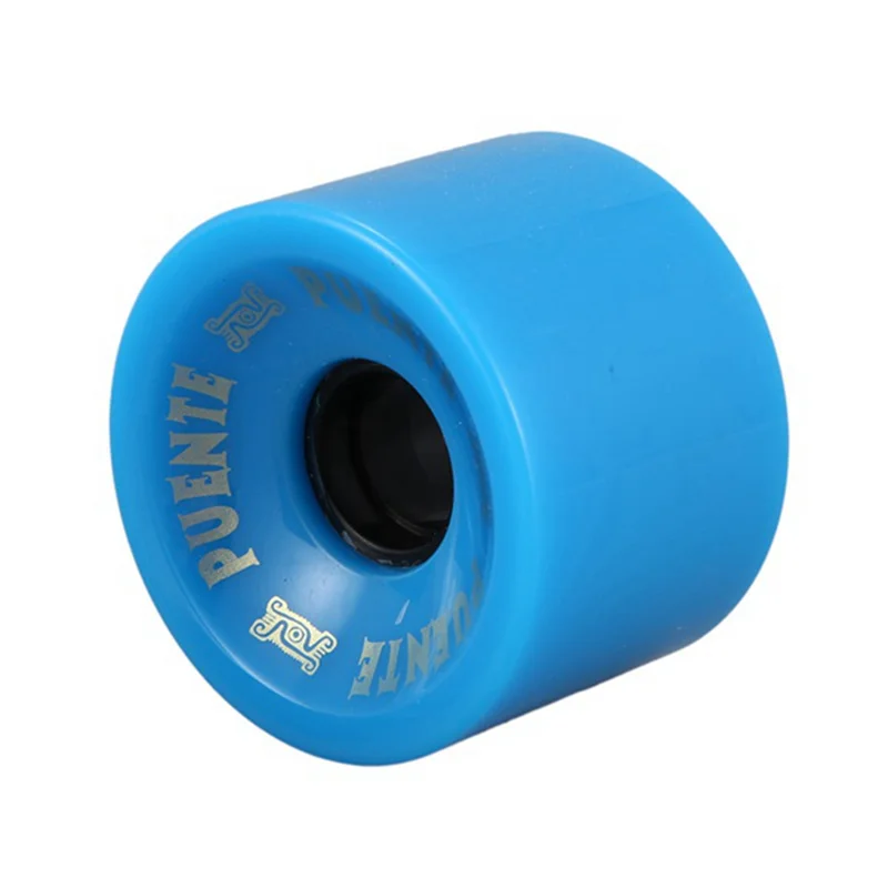 AED2-PUENTE 4 قطعة عجلات لوح التزلج كروزر عجلات PU عجلات طويلة مع محامل ABCE-9