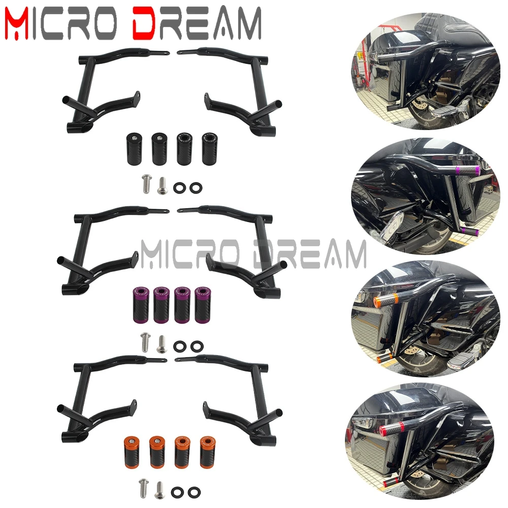 1 Set Motorcycle Saddle Bag Guards Crash Bars For Harley Street Glide Ultra Classic Electra Glide CVO/SE FLHXSE FLHXSE2 FLHXSE3