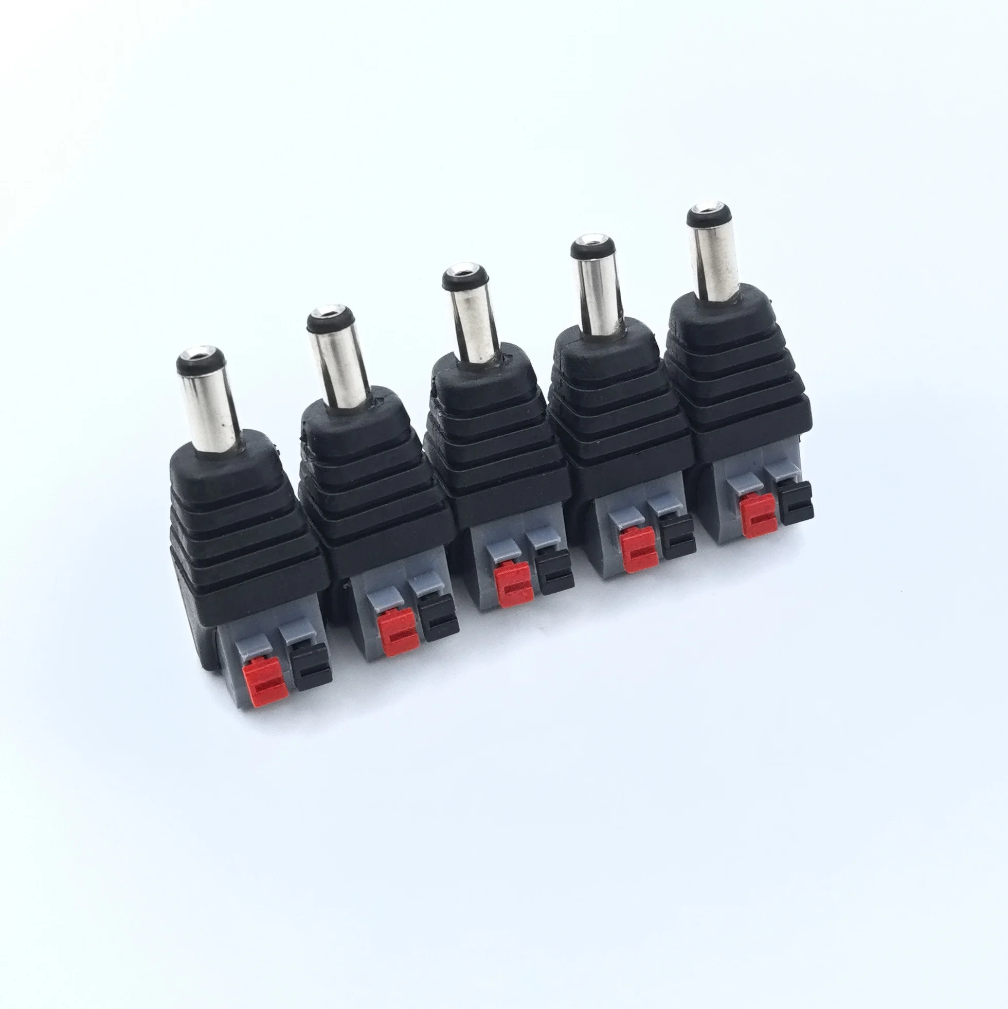 Male Female Socket Barrel Adapter 12V DC Power Connector Plug Jack for CCTV Camera LED Strip Supply Terminal 2.1mm X 5.5mm