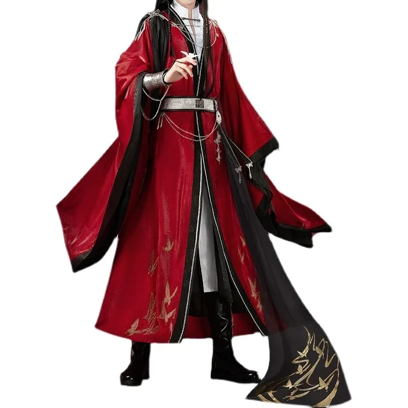Costume de Cosplay de l'Anime Tian Guan Fu 303 Hua Cheng, Ensembles Rouges de San Lang, Uniforme de ixd'Halloween, Ultraviolets