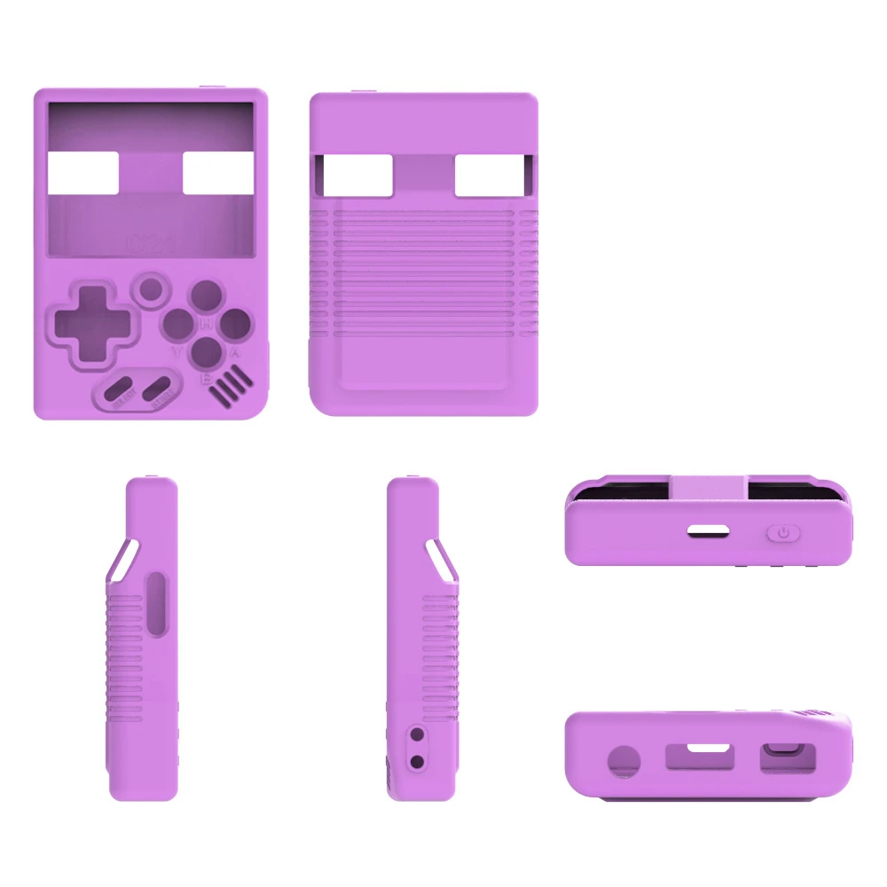 Funda protectora de silicona para consola de juegos Miyoo Mini, carcasa Simple de Color sólido, código abierto, Retro