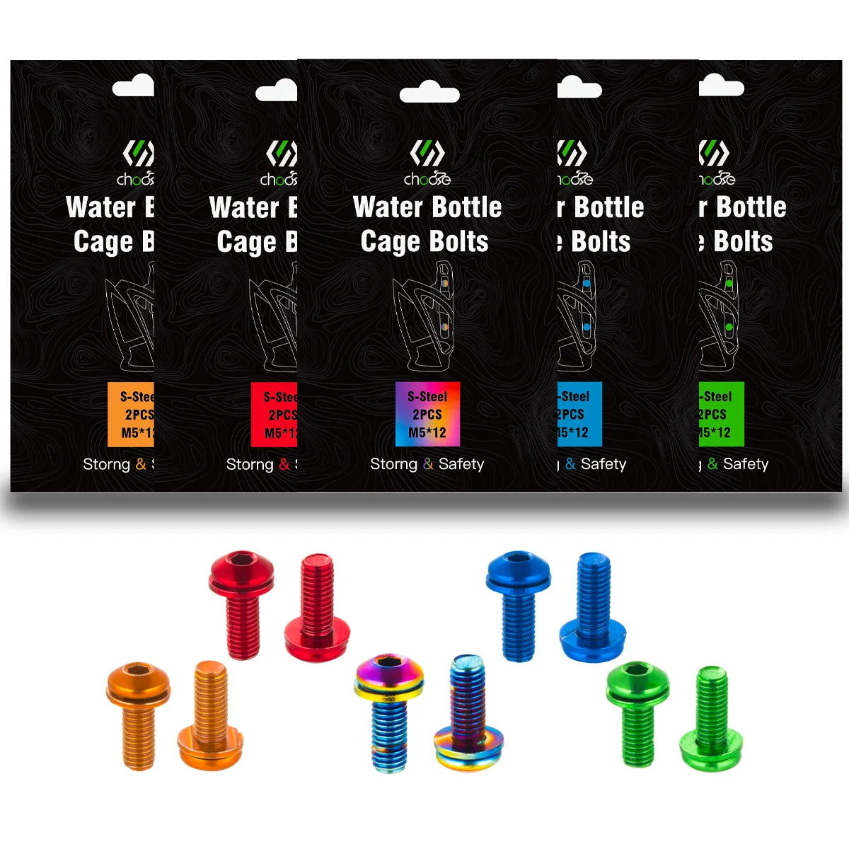 Titanium Bottle Cage Bolt Set for Biking