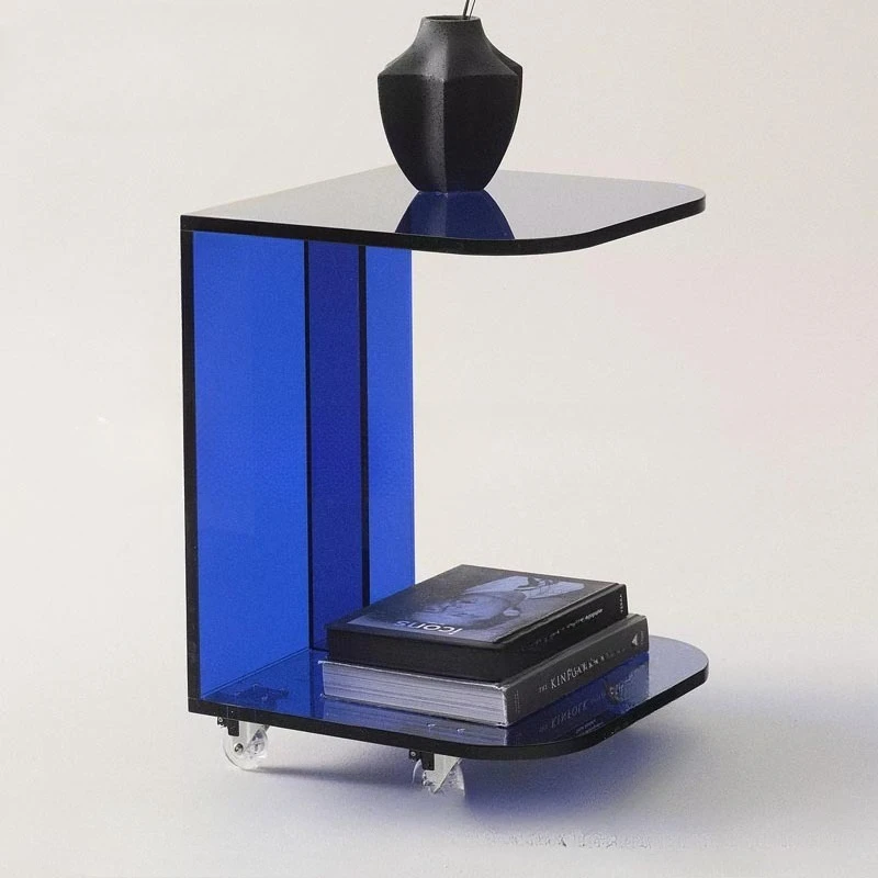 Transparent Acrylic Corner Few Small Apartment Living Room Household Sofa Edge Few Movable Bedside Storage Few