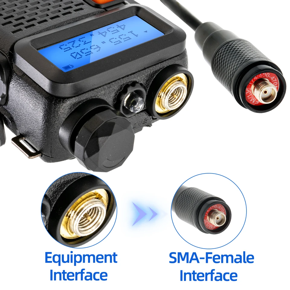 TengKo BNC Connecteur Antenne de Remplacement Télescopique Double Bande VHF/UHF 144/430 MHz TengKo BNC Connecteur Antenne de Remplacement Télescopique Double Bande VHF/UHF 144/430 MHz