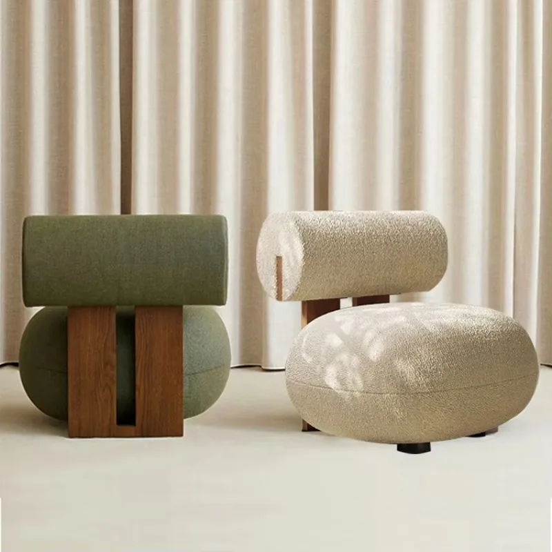 Nordic Design Living Room Chair Home Furniture Ash Wood Armchair Modern Leisure Lounge Accent Velvet Hotel Lobby Sofa Chairs