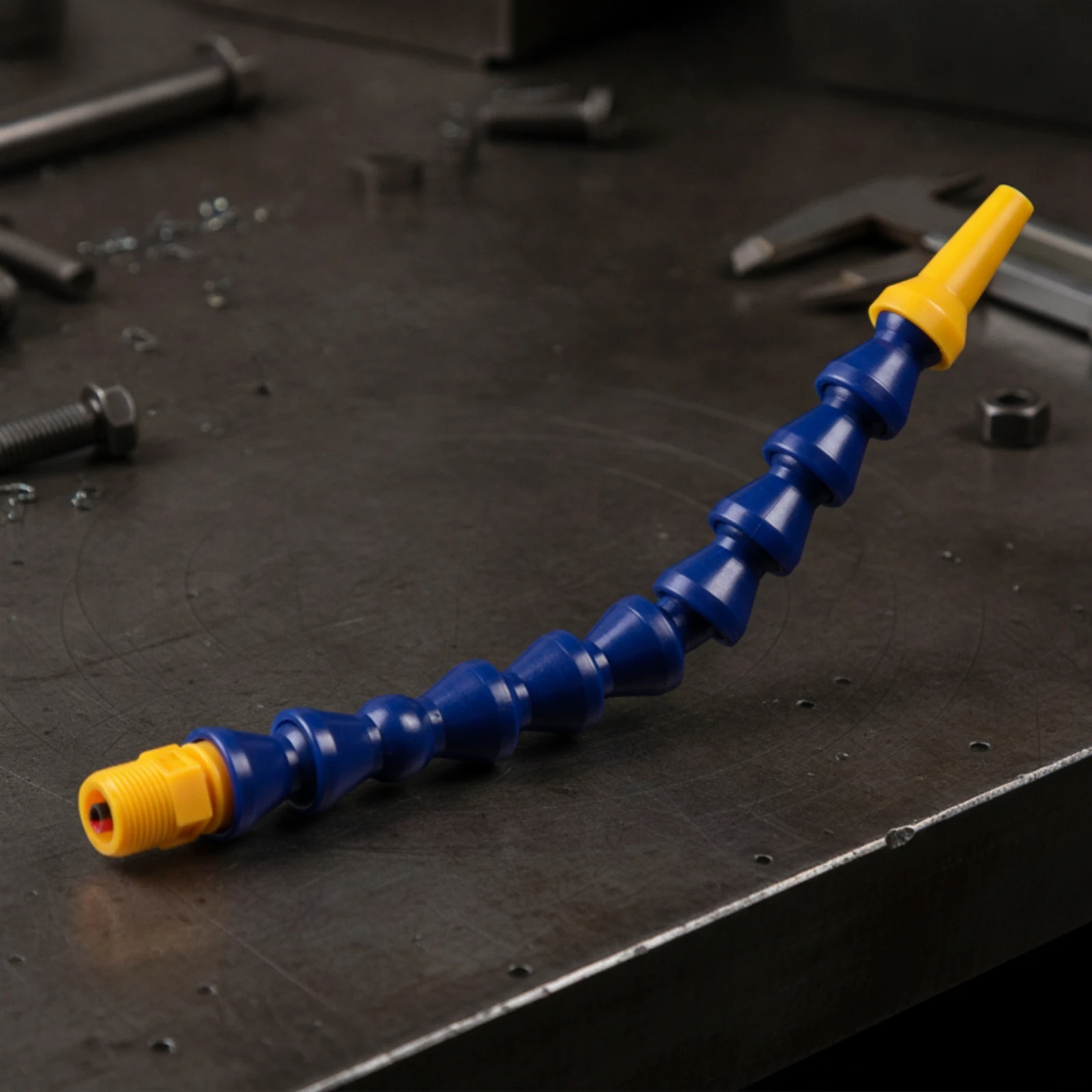 Coolant Hose with Round Nozzle Adjustable Flexible Coolant Hose Spray Line Plastic Tube Corrosion-Resistant for Machinists