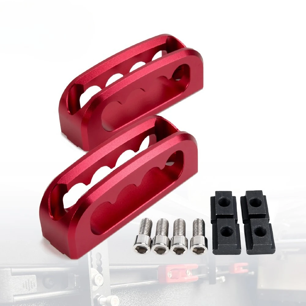 2pcs Aluminum Truck Bed Rail Cleats Tie Down Anchors for Tacoma Tundra Gladiator