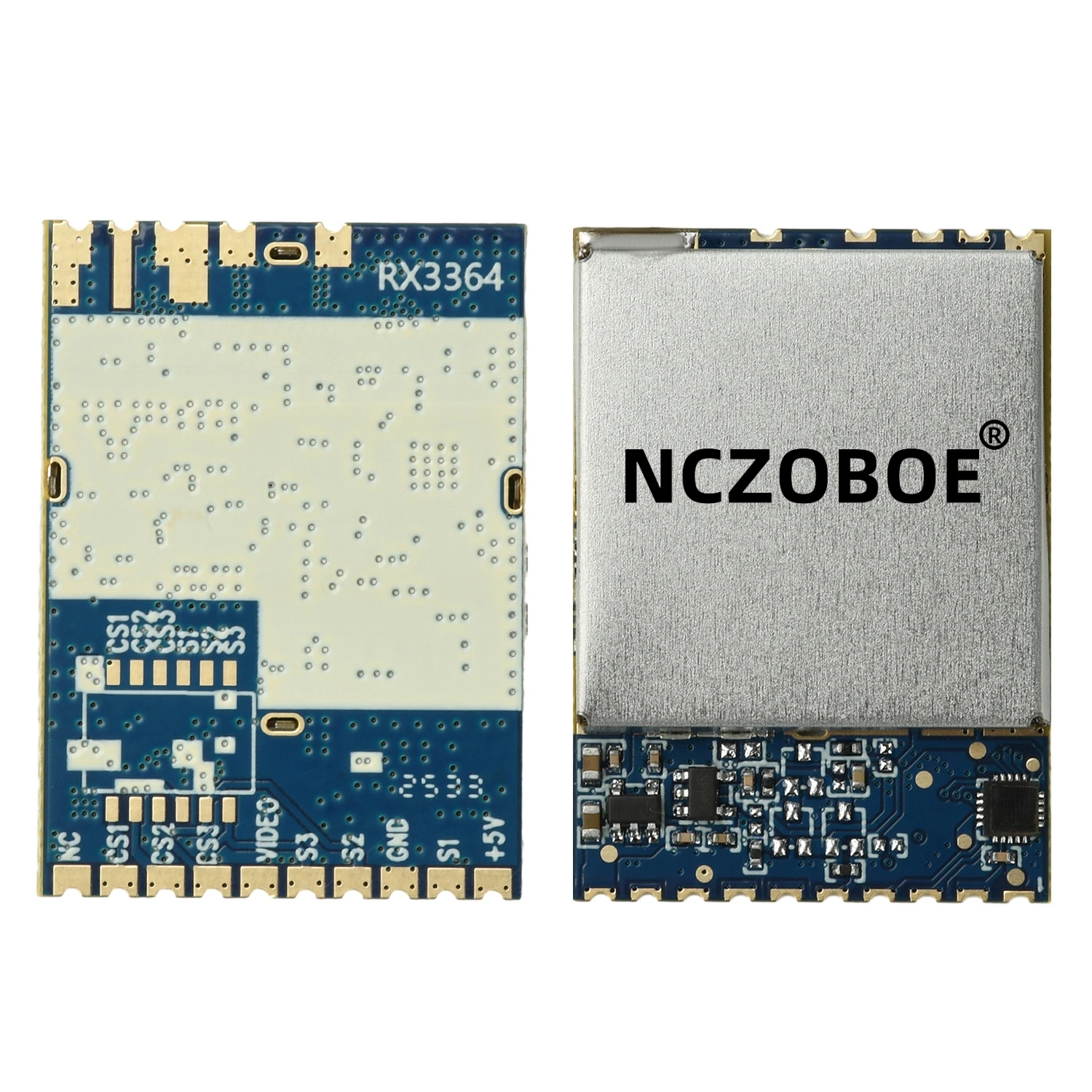 NCZOBOE RX3364 3.3G Wireless FPV Image Transmission Module Simulates Wireless Audio Video Transmission Reception Receiver Module
