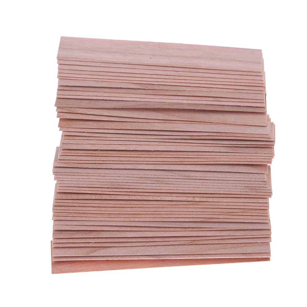 50/100PCS Wooden Candle Wick Aromatherapy Candle Wick Wood Core Candle Making Supplies DIY Aroma Making Candles Accessories