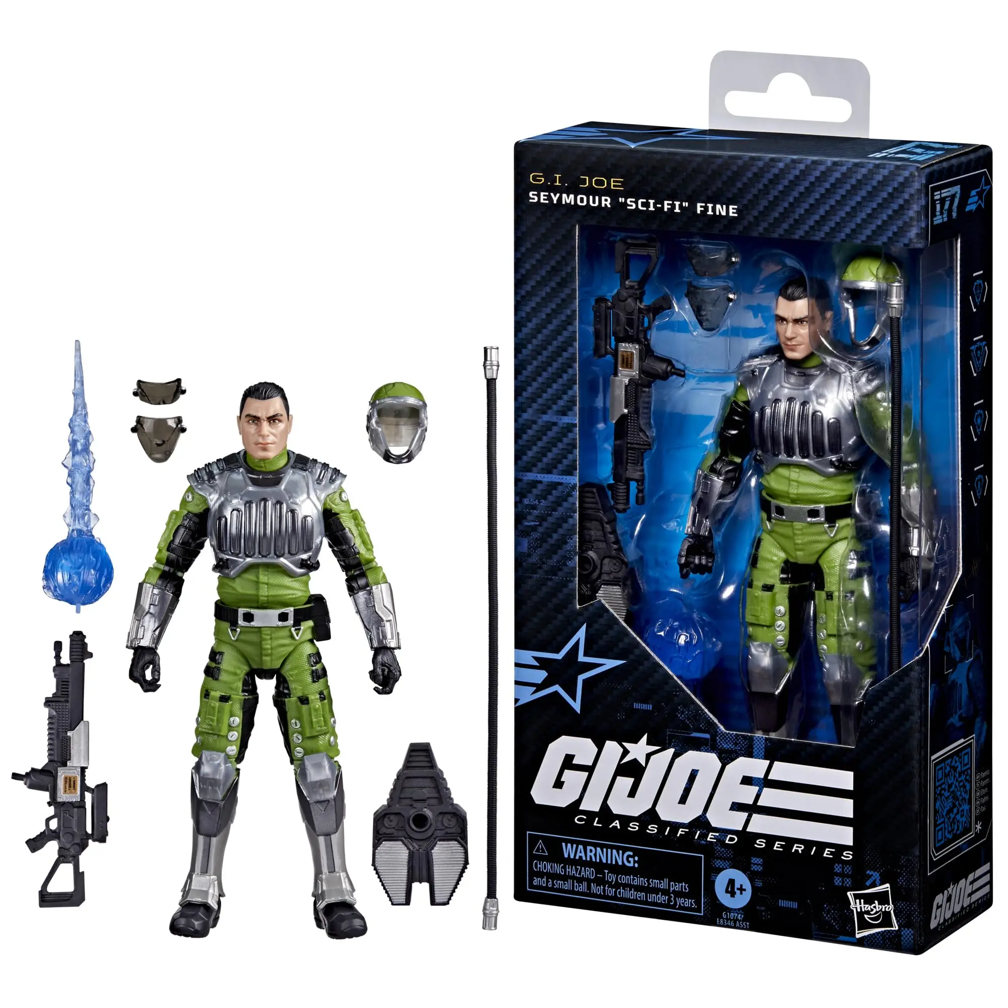 

Presale Hasbro G.I. Joe Classified Series #177 Seymour “Sci-Fi” Fine Collectible 6 Inch Action Figure with 8 Accessories G1074