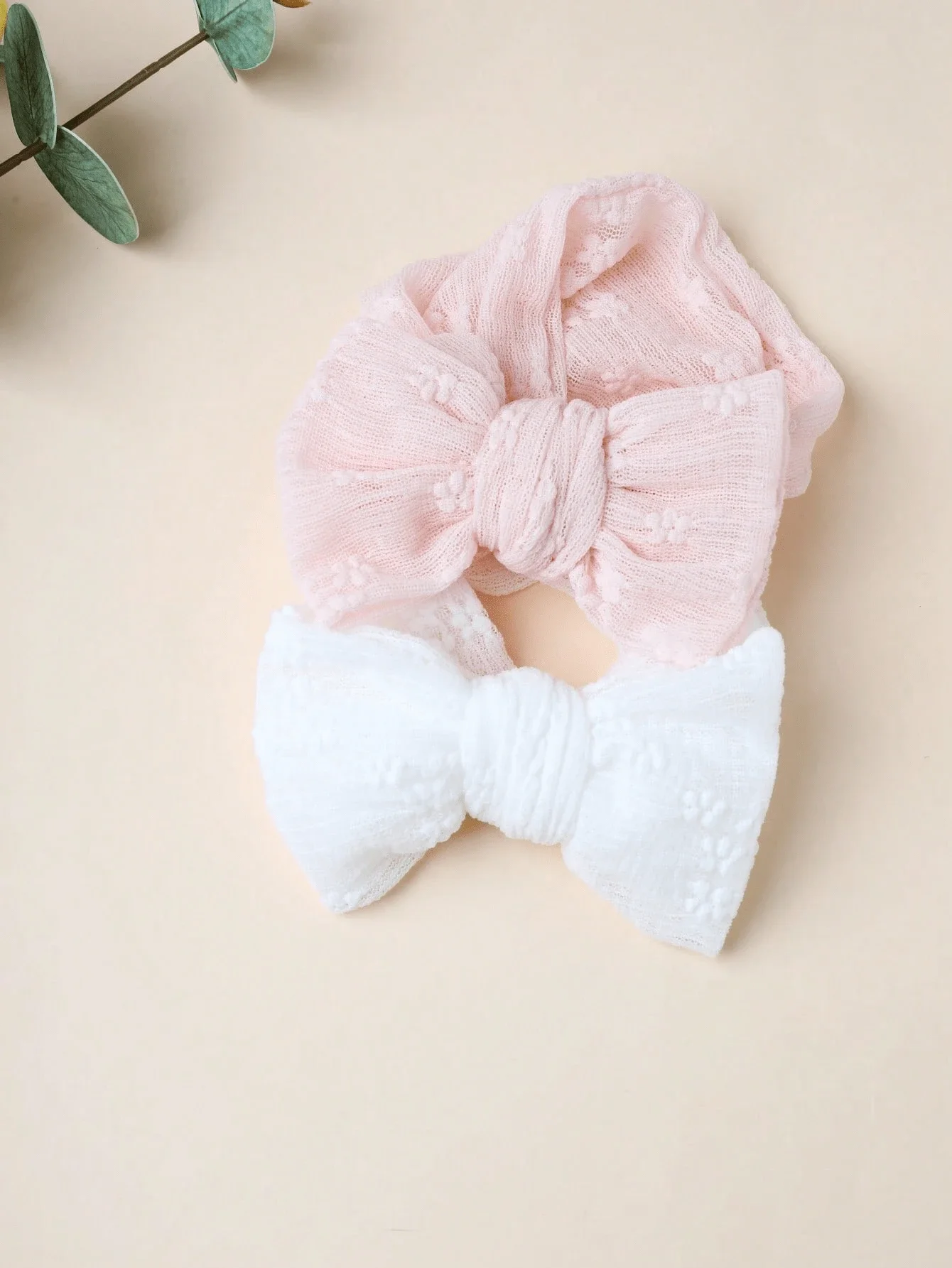 

2 шт. Детские широкие повязки на голову с бантом, ажурные, дышащие, для повседневного использования