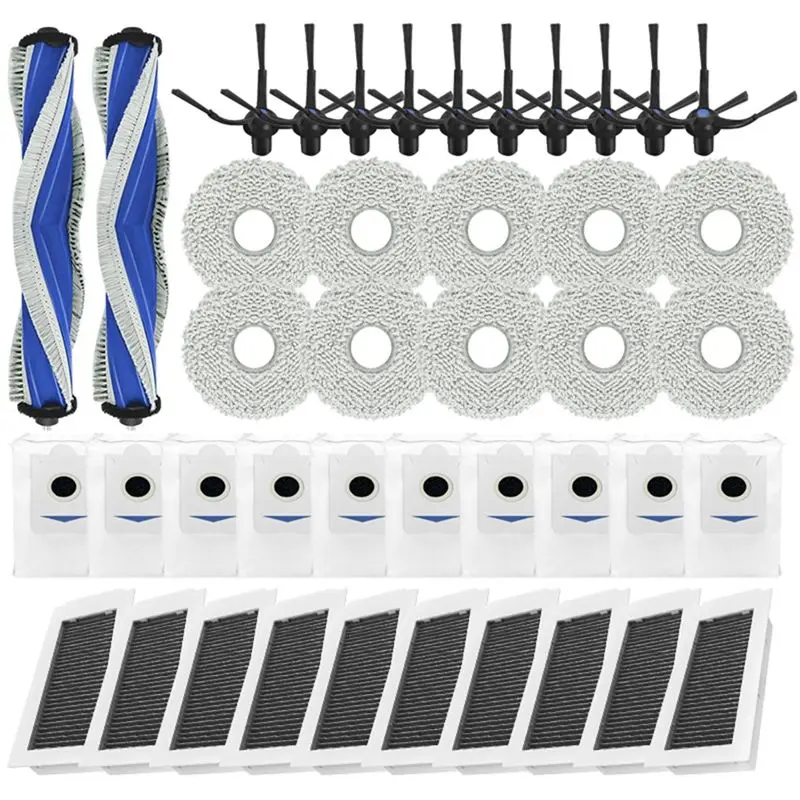 ABLL-For ECOVACS DEEBOOT X5 OMNI / X5 PRO Replacement Parts Accessories Main Side Brush Hepa Filter Mop Cloth Dust Bag