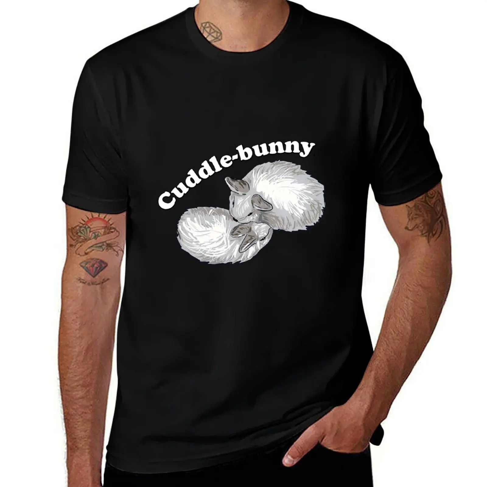 Cuddle-bunny - adorable rabbit shirt T-Shirt Plus Size Summer Short Sleeve T-Shirt