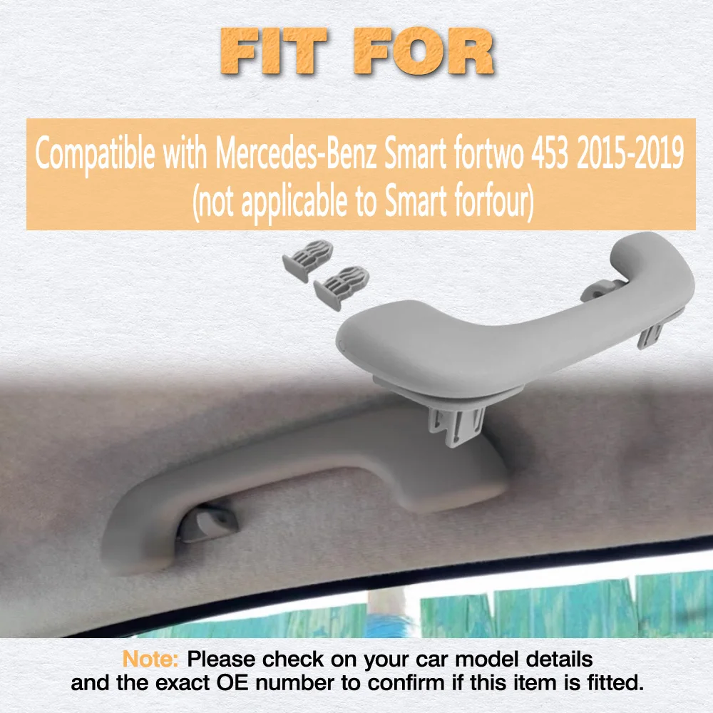 

4538100054 453-810-00-54 Front Right Interior Roof Grab Handle Trim For Mercedes-Benz Smart fortwo 453 2015 2016 2017 2018 2019