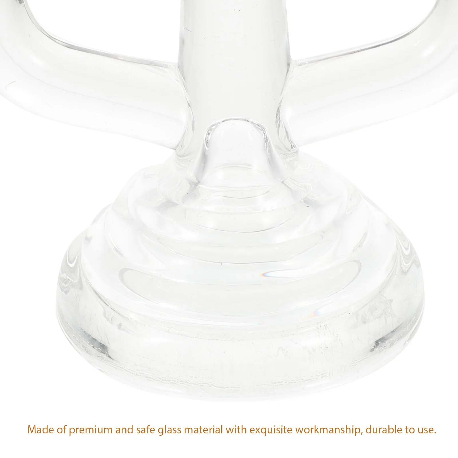 

Modern Style Glass Candelabra Practical Use Ideal Housewarming Gift Home Decoration French Style Glass Candlestick