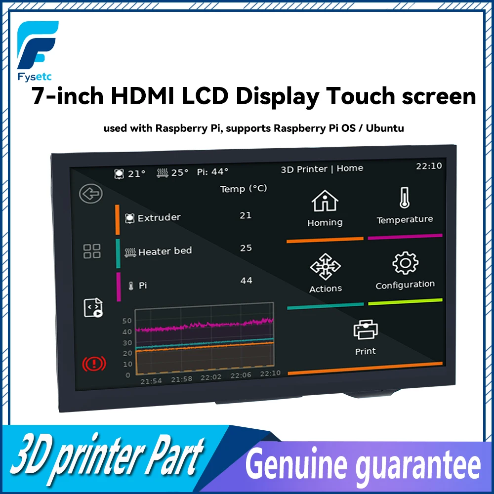 

Для 3D-принтера 7-дюймовый HDMl ЖК-дисплей с сенсорным экраном и высоким разрешением для материнской платы Raspberry Pi