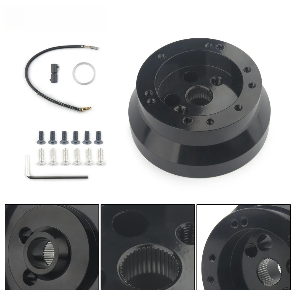 

Car Automobile Steering Wheel 5 & 6 Hole Hub Adapter for Chevrolet, GMC, Pontiac Polished Short Hub Connector Car Accessories