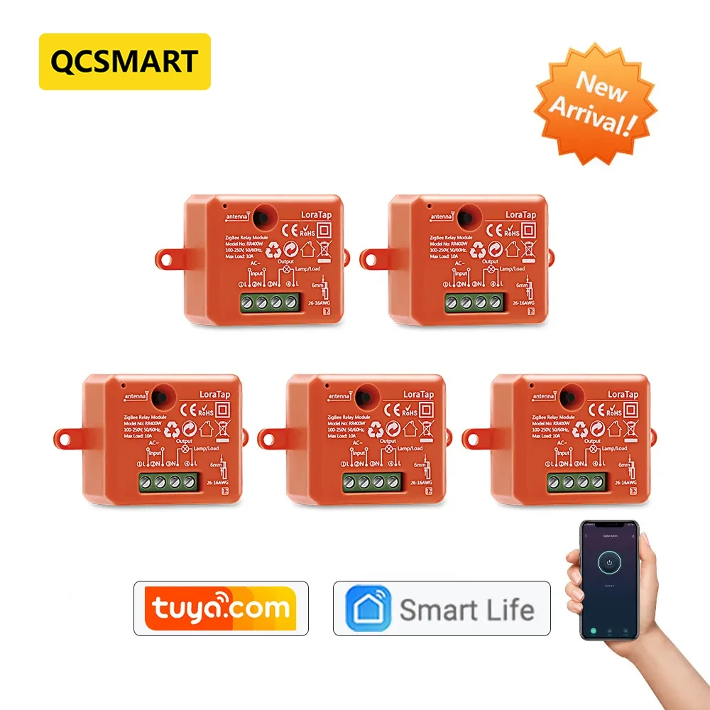 Tuya Smart Life ZigBee 3.0 DIY Switch Socket Relay Module App Remote Control Light and Home Devices ON OFF DIY Home Automation