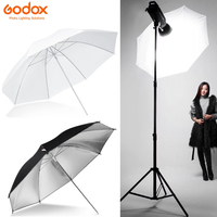 Godox 33inch 83cm Photo Studio Umbrella Photography Photo Video Soft Light White/Silver Reflector Umbrella Without Stand，1/2PCS