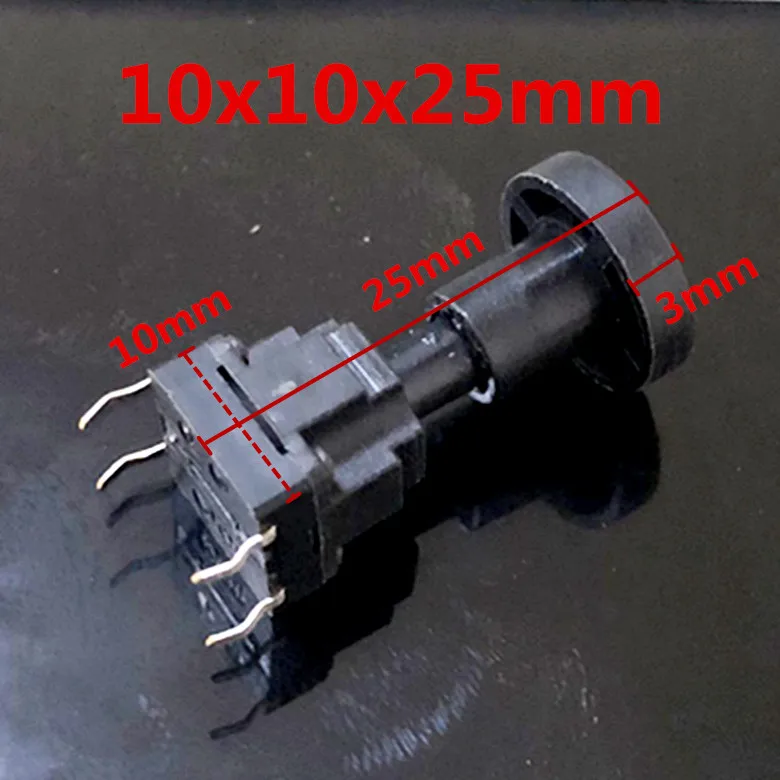 1pcs Waterproof dusty 10*10*25 washing machine key switch direct 4-pin 10x10x22 micro flick switch with cap