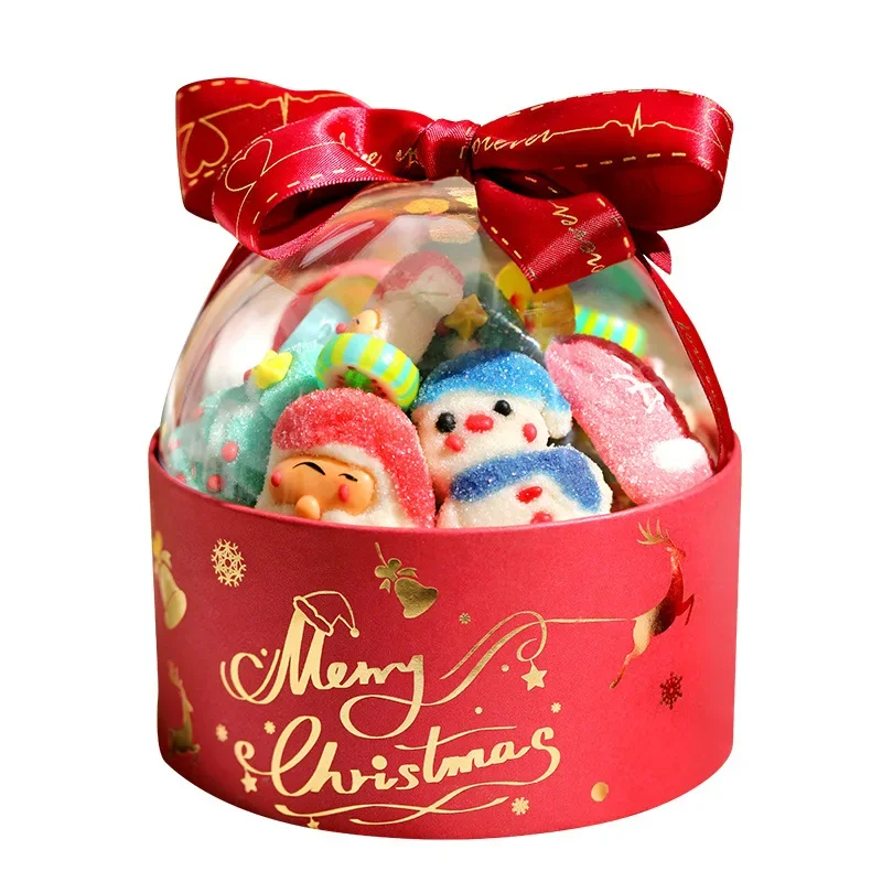 Christmas theme marshmallow and handmade hard candy exquisite gift box packaging hot products