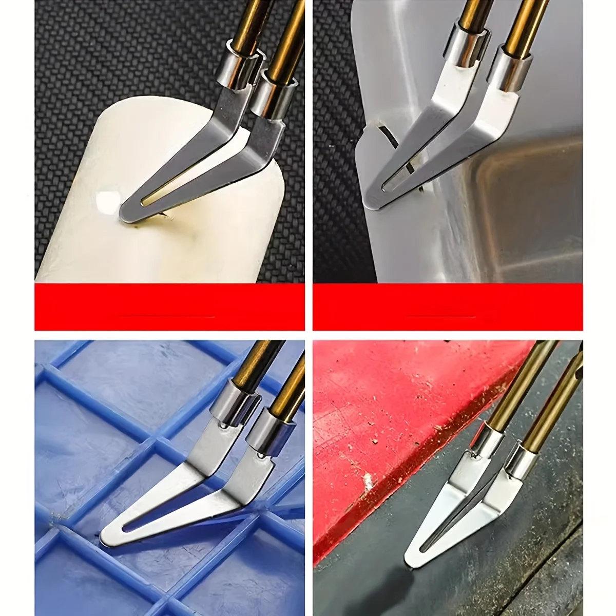 

62pcs Plastic Welding Rod Kit, Plastic Welding Tool Set, PP Plastic Welding Rods for Car Bumper Repair and Repairing Plastic