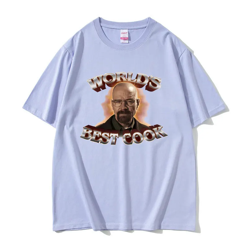 World\'s Best Cook Walter White Breaking Bad Graphics T-shirts Men Women Vintage Oversized Short Sleeve Tshirt Men\'s Streetwear