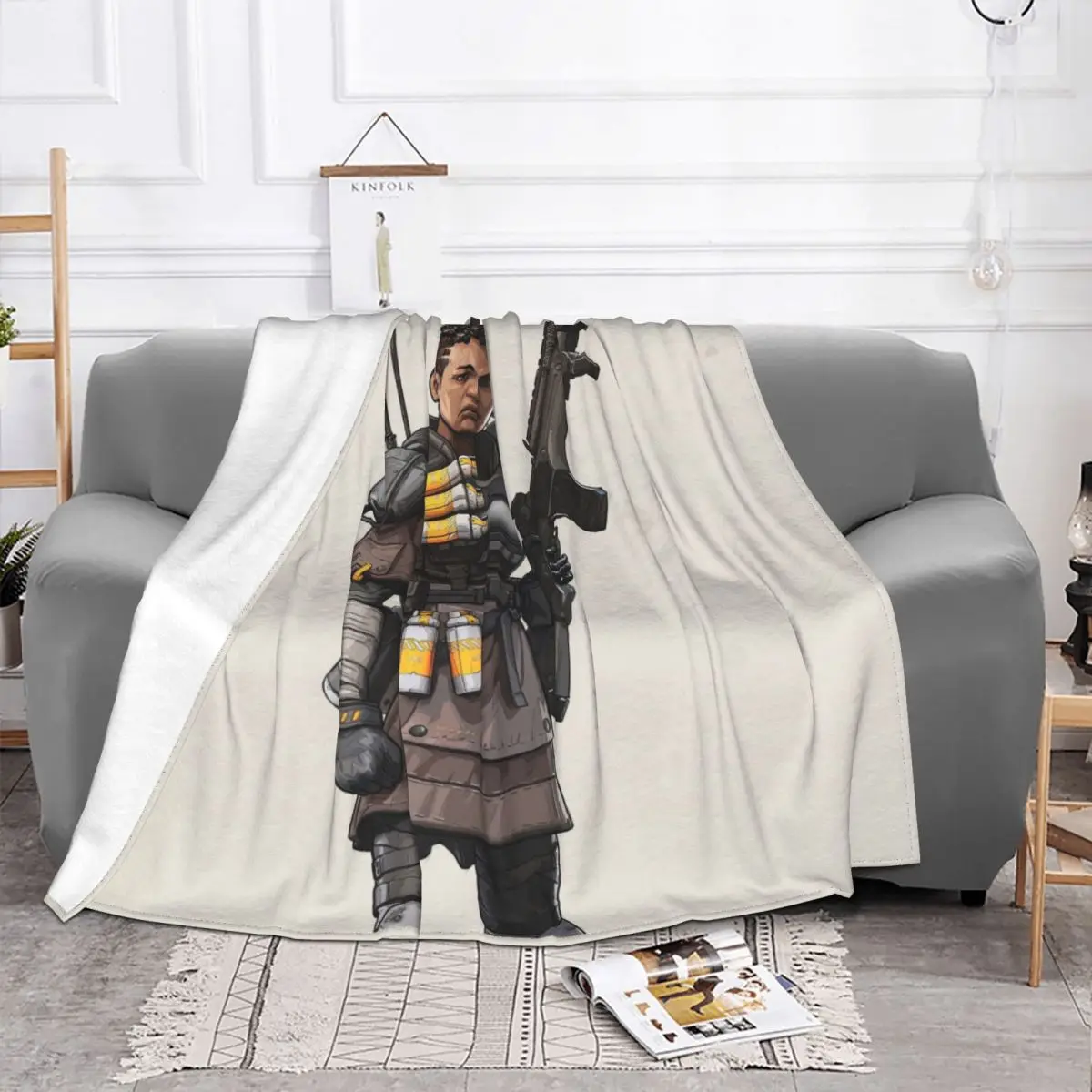 Bangalore Blanket Apex Legends Crypto Shooting Game Velvet  Multifunction Lightweight Throw Blankets For Bedding Bedspread