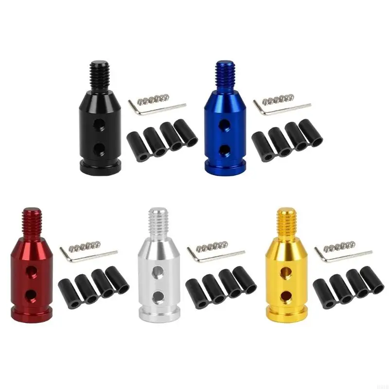 M12x1.25 Gear Knob Adapter Aluminum Threaded Lever Adapter with Set Screw Locking and Install Hardware H9EE