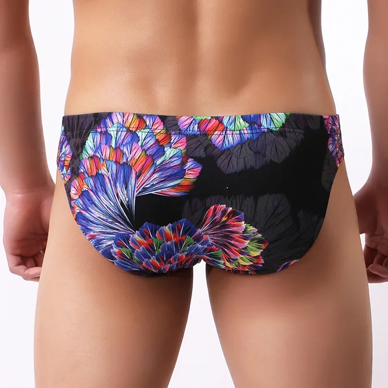 Мужское нижнее белье, брюки, трусы с принтом, U-образная выпуклая сумка, свободное и дышащее нижнее белье для молодых мужчин, легкое и тонкое N919