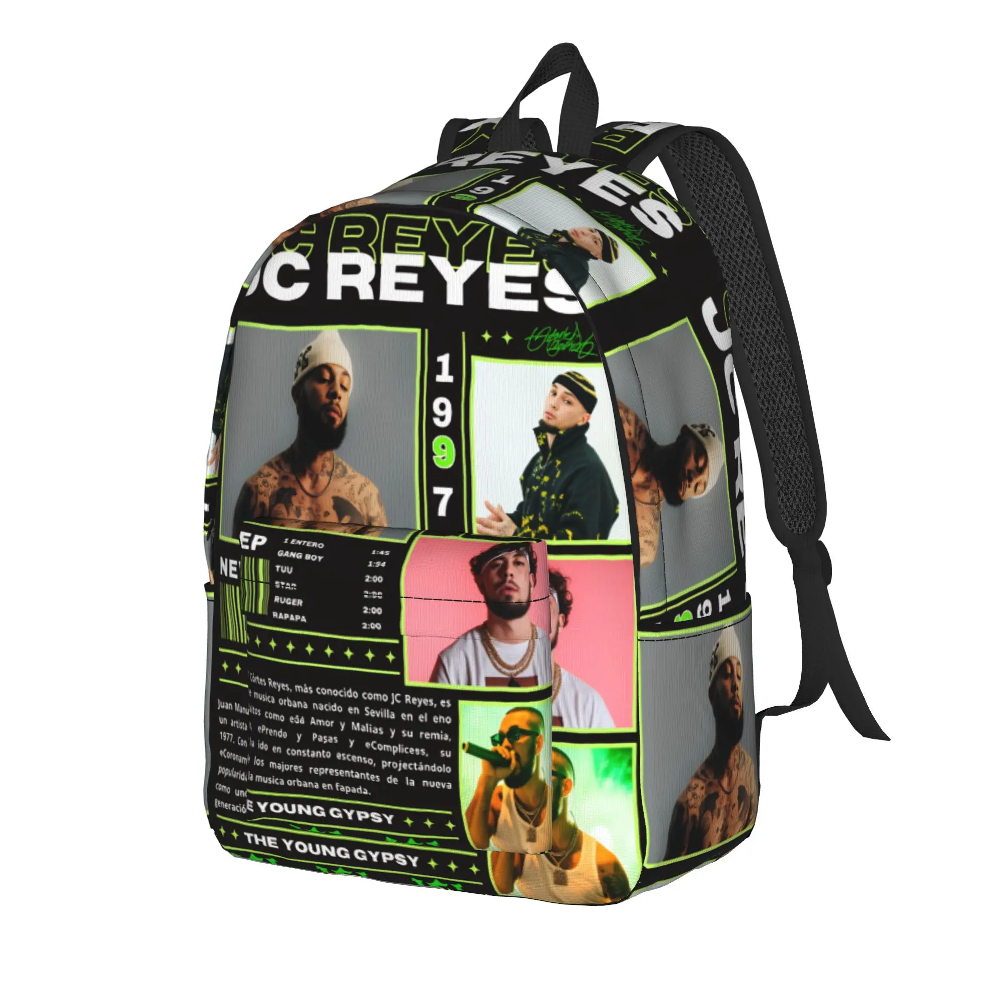 Jc Reyes Album Tour 2025 Rapper Backpack  Funny Backpacks Boy Girl Cycling Print High School Bags Colorful Rucksack