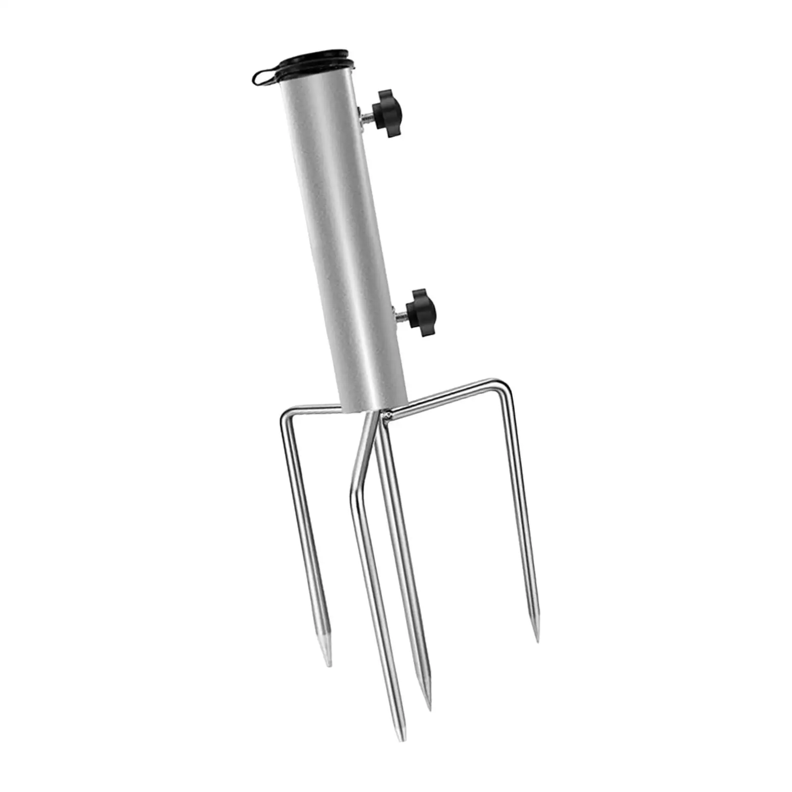 Umbrella Base Sturdy Reliable Durable Portable with 4 Spikes Parasol Stand Holder Umbrella Stand for Park Picnics BBQ Lawn Yard