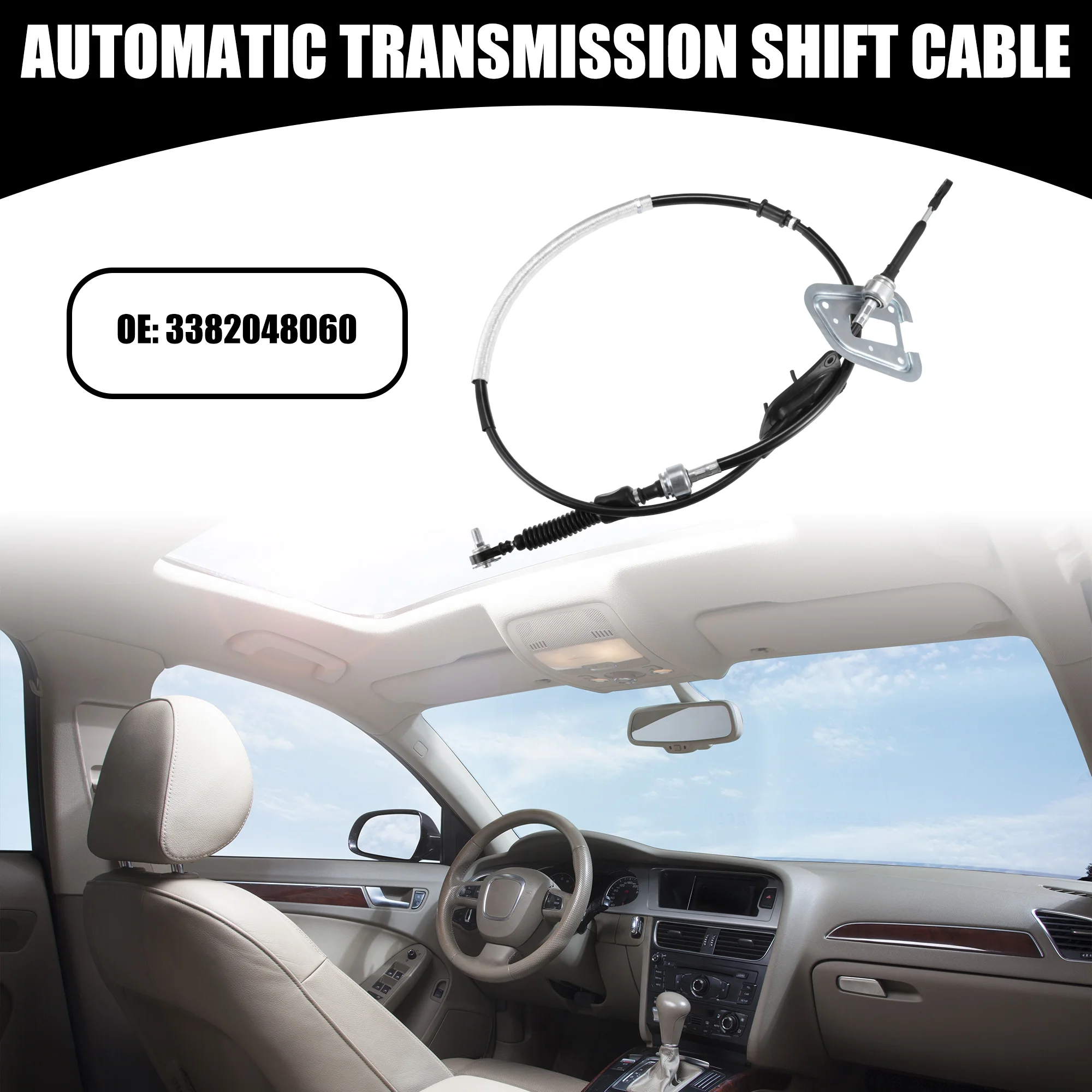UXCELL Automatic Transmission Shift Cable NO.3382048060 for Toyota Highlander 01-03