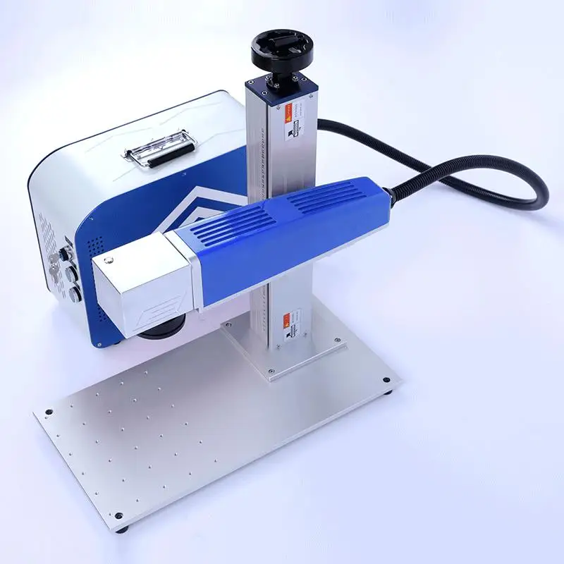 ماكينة وضع علامات سطح المكتب بقدرة 50 وات سهلة التشغيل، نقش ثلاثي الأبعاد أوتوماتيكي بالكامل للمجوهرات الذهبية والفضية والخشب الرقائقي المعدني والمطاطي والخشب الرقائقي #4