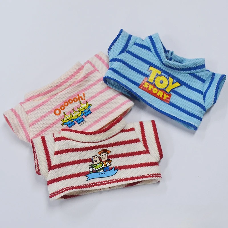 เสื้อยืดลายทางฤดูร้อน Labbubu รุ่นใหม่ 17 ซม. ชุดสูทสุดชิค รุ่น 123 ใส่ได้ทั้งตุ๊กตาและคนจริง ใช้แทนเสื้อผ้าตุ๊กตา