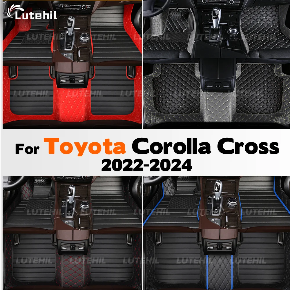 

For Toyota Corolla Cross 2024 2023 2022 Custom Car Floor Mat Automobile Carpet Interior Accessories Protective