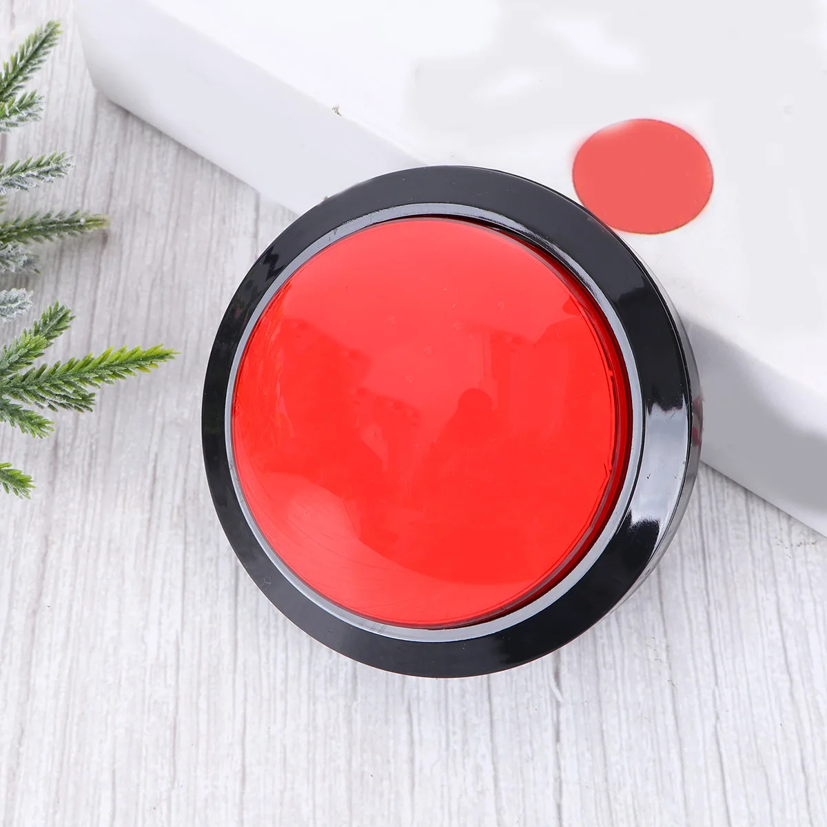 빨간색 게임 답변 버튼 큰 소리와 빛 반응기 어린이 퀴즈 대회용 큰 버튼 디지털