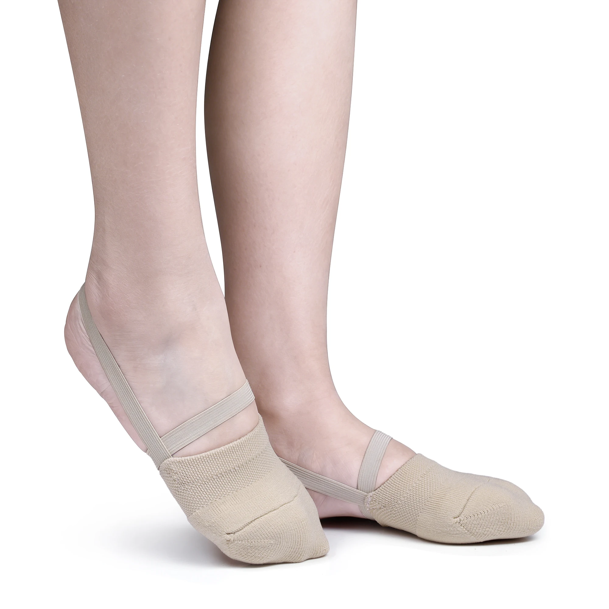 Rhythmic Gymnastic Shoes Soft Half Socks Knitted Professional Competition Soft Sole Shoes Protect Elastic Skin Color shoes