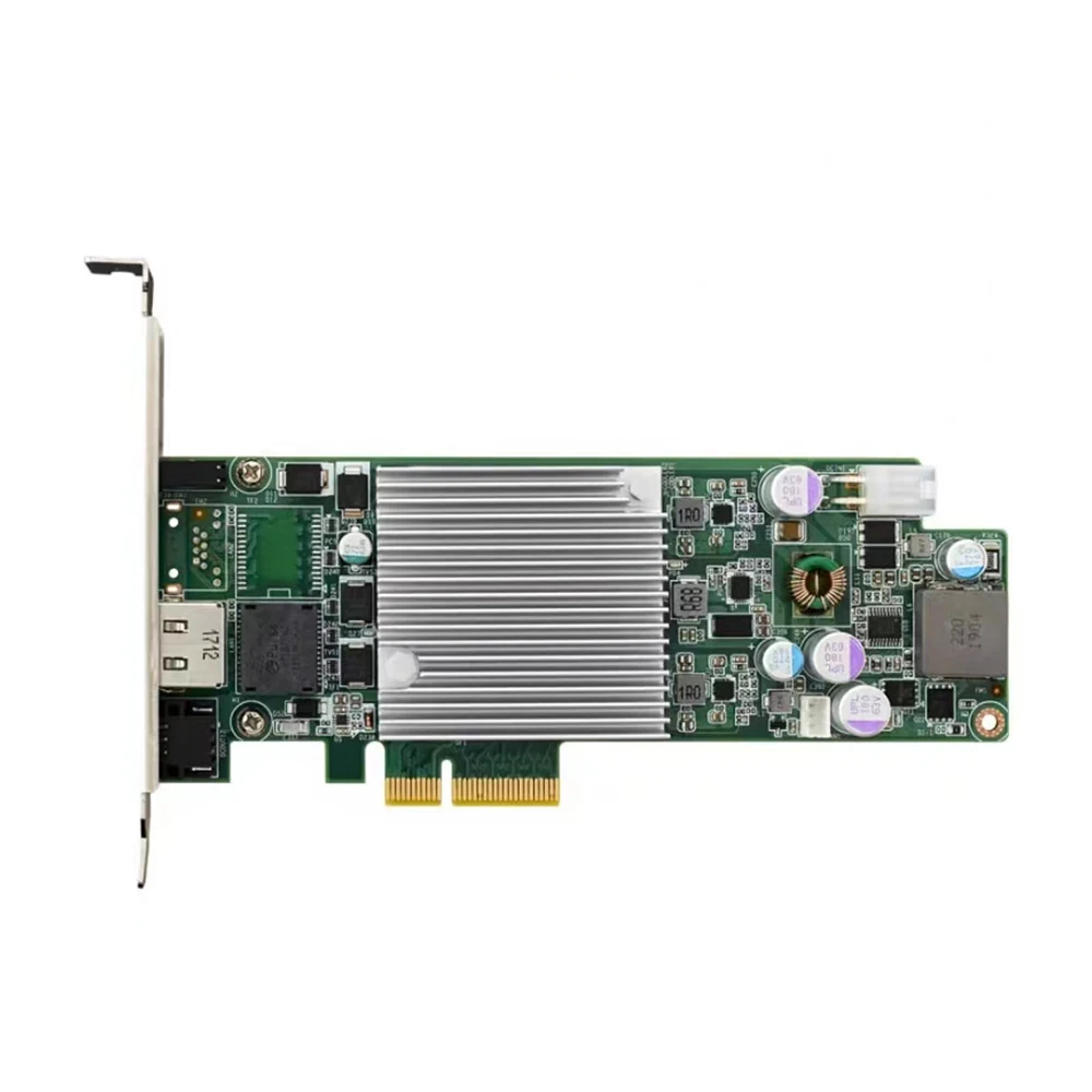 ل Advantech عشرة جيجابت NIC PCIE-1181-AE 1 منفذ 10 بطاقة الحصول على الصور البصرية Gige POE PCIE-1181