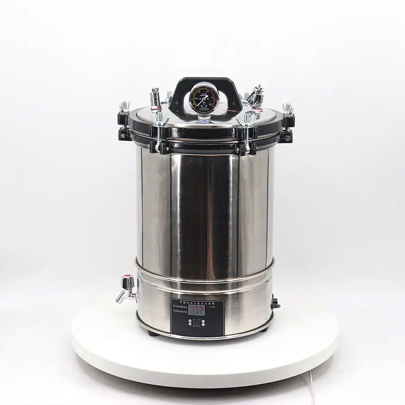 Portable Digital Steam Sterilizer Strong 24 Liter Autoclave For Veterinary Instruments 24L Mushroom Autoclave