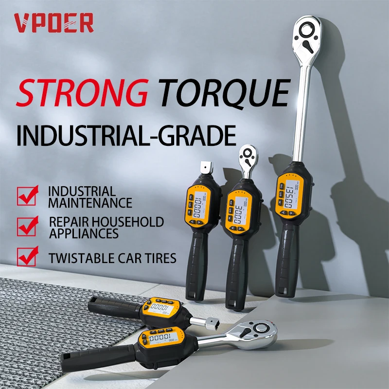 

Digital Torque Wrench 1/4" 3/8" Drive 10 30 60Nm with Buzzer & LED Alert Calibrated for Bicycle, Motorcycle, Bike Maintenance