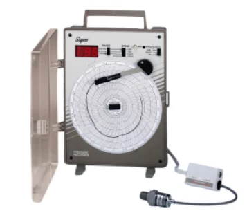 مسجل مخطط الضغط SUPCO CR87P ورق الرسم البياني 24h500PSI مخطط 24 ساعة 500 رطل لكل بوصة مربعة