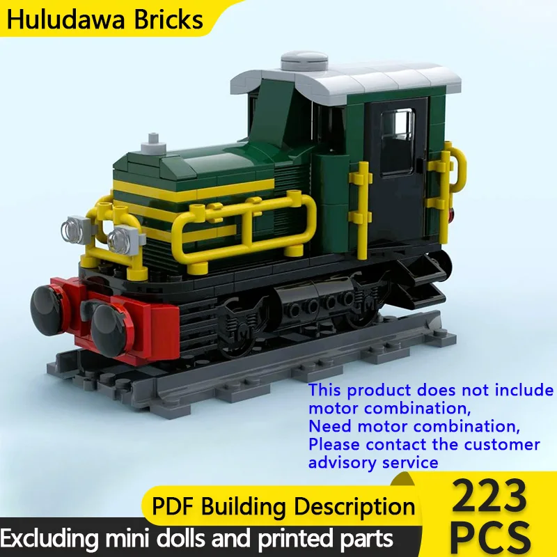 

City Car Model MOC Building Bricks Railway Italian Shunter Modular Technology Gifts Holiday Assemble Children Toys Suit