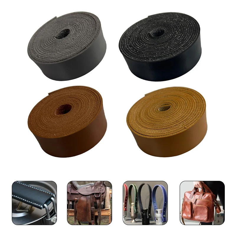 1 Roll DIY Making Bag Handle Belt Smooth Imitation Leather Belt 2.5cm width Double-sided PVC Leather Strip DIY Making Clothing