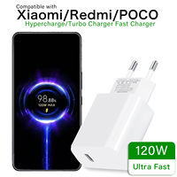 For Xiaomi 120W Hypercharge charger turbo adapter for Mi 15 14 13 T Redmi Note 14 13 K70 POCO M7 F7 PD PPS tablets phone charger