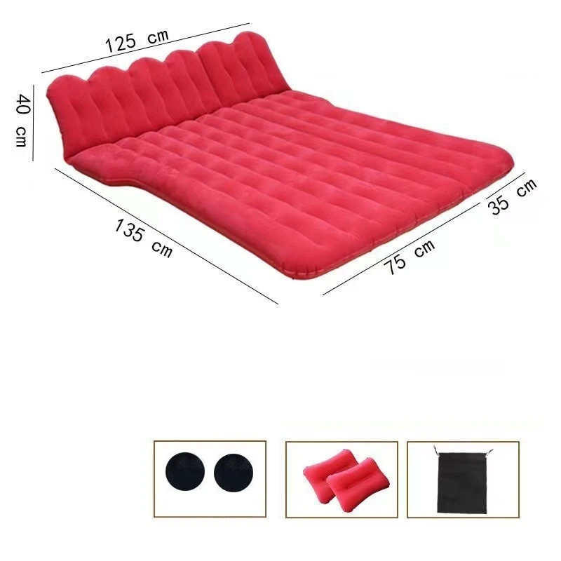 Letto da viaggio per auto materasso ad aria automatico tronco materassino gonfiabile sedile posteriore letti cuscini per esterni accessori per