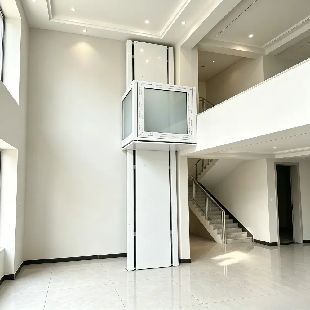 Customize 500KG/1000KG Electric Lift Small Electric Hydraulic Lift Freight Elevator Guide Rail Type Simple Warehouse Home Lift