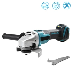 Compatible Makita 18V Battery 125mm Brushless Cordless Impact Angle Grinder DIY Power Tools Electric Polishing Grinding Machine