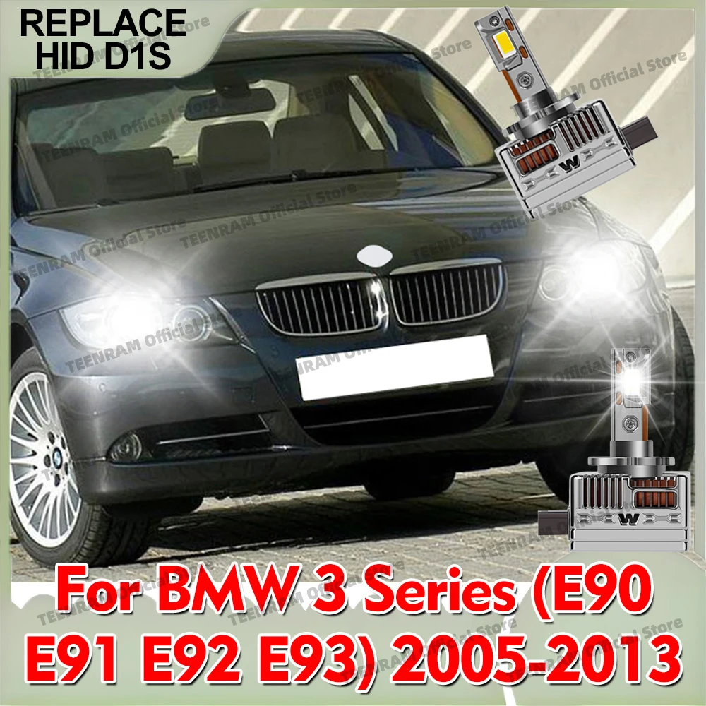 

2x светодиодные лампы для фар D1S 50000LM D1 для BMW 3 серии E90 E91 E92 E93 2005 2006 2007 2008 2009 2010 2011 2012 2013, 12В