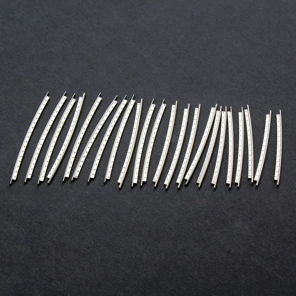 Guitar Fret Wire 22 Pieces 2 Point 2mm Wide Copper Nickel Alloy High Hardness for Electric Bass Fingerboard